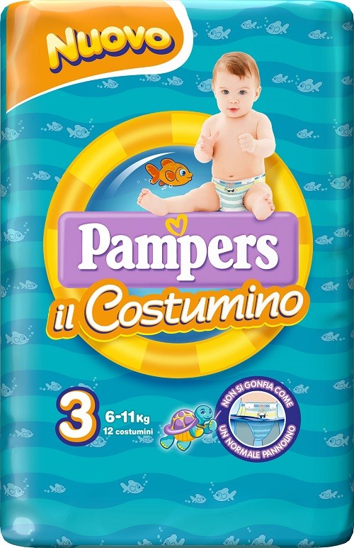 Fater Pampers pannolino Costumino Midi 12 Pezzi