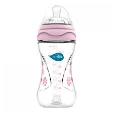 Nuvita mimic biberon 250ml colore rosa 1 pezzo