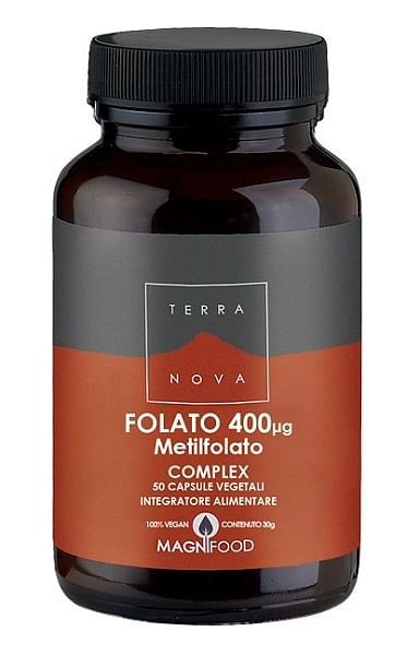 Terranova folato complex 400 mg integratore 50 capsule