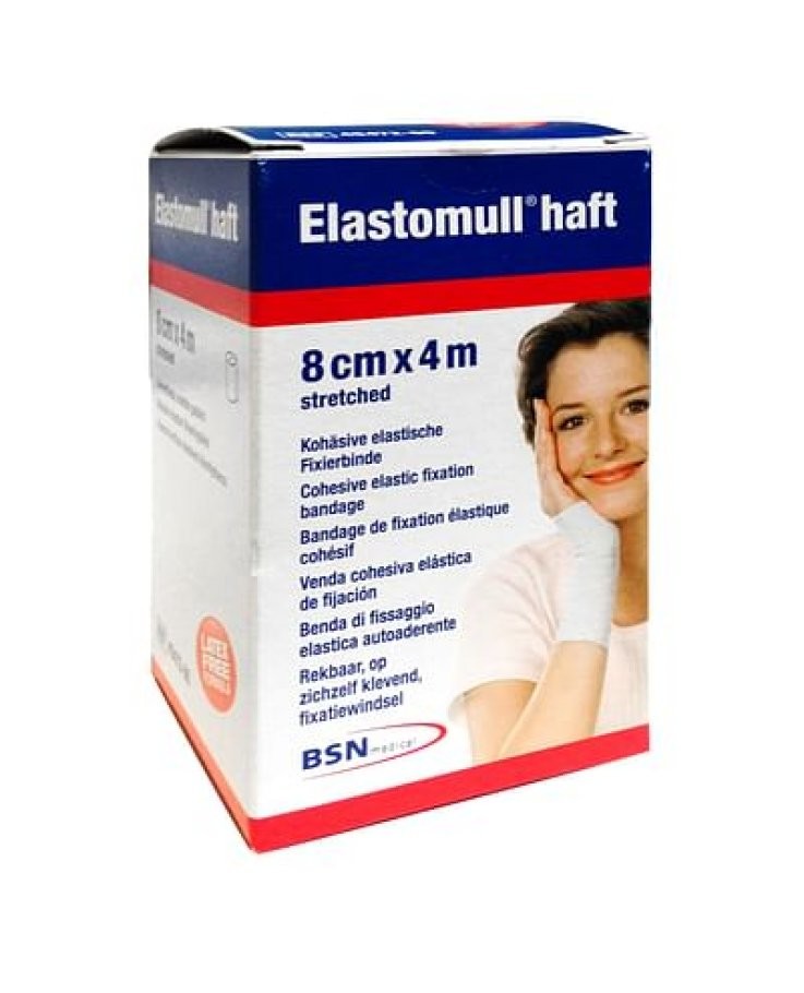 Elastomull haft Benda elastica autoadesiva 8 x 4 1 pezzo
