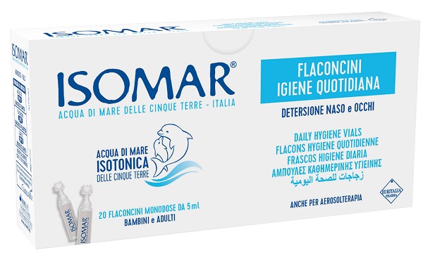 Isomar Soluzione Isotonica Acqua Mare 20 Flaconcini 5 Ml