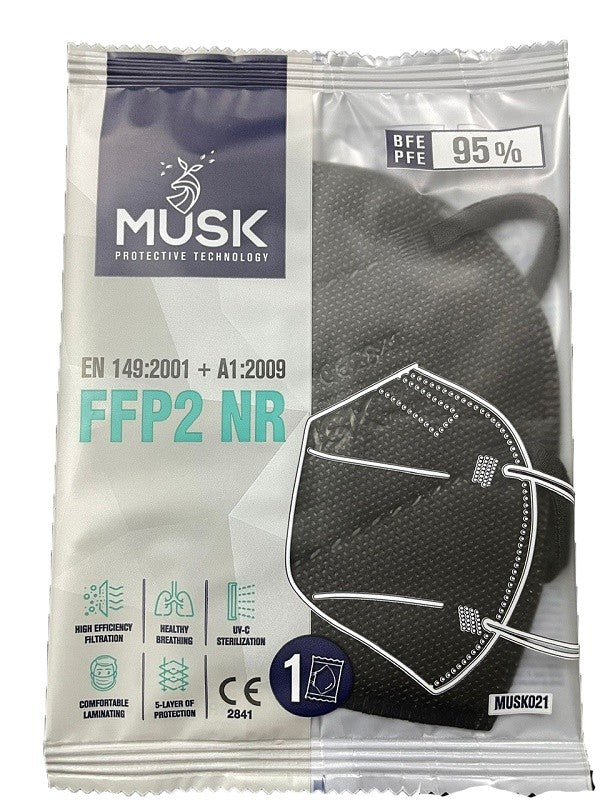 Tekstil Plastik Musk Mascherine Ffp2 Musk021 nere 10 Pezzi