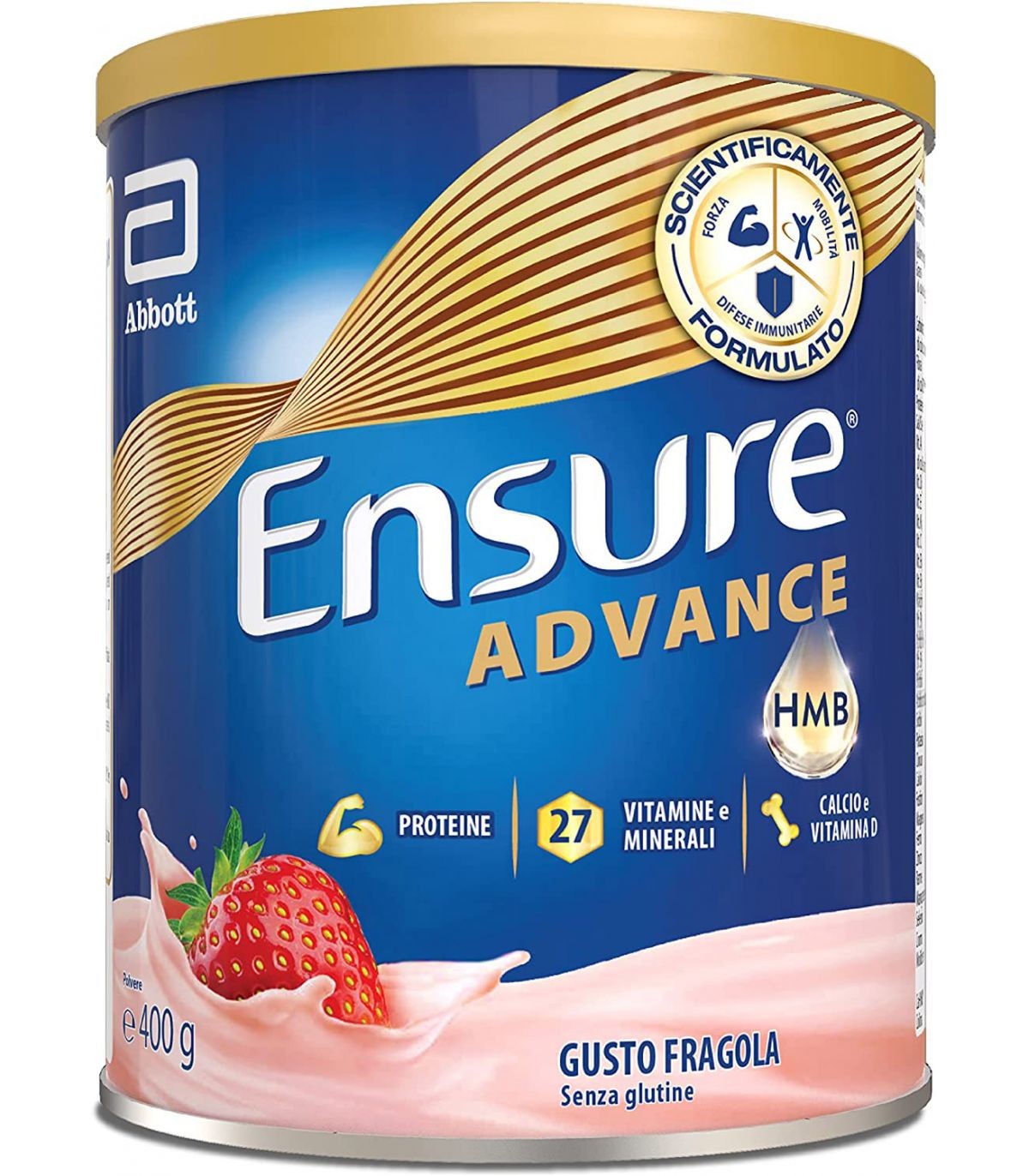 Ensure Advance Fragola Barattolo da 400 gr