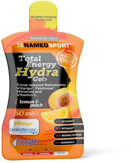 Namedsport Total Energy Hydra Gel Lemon & Peach 50 Ml