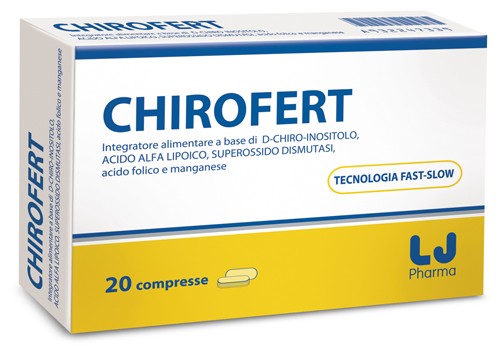 6 Pezzi Lj pharma Chirofert 20 Compresse di D-chiro-inositolo