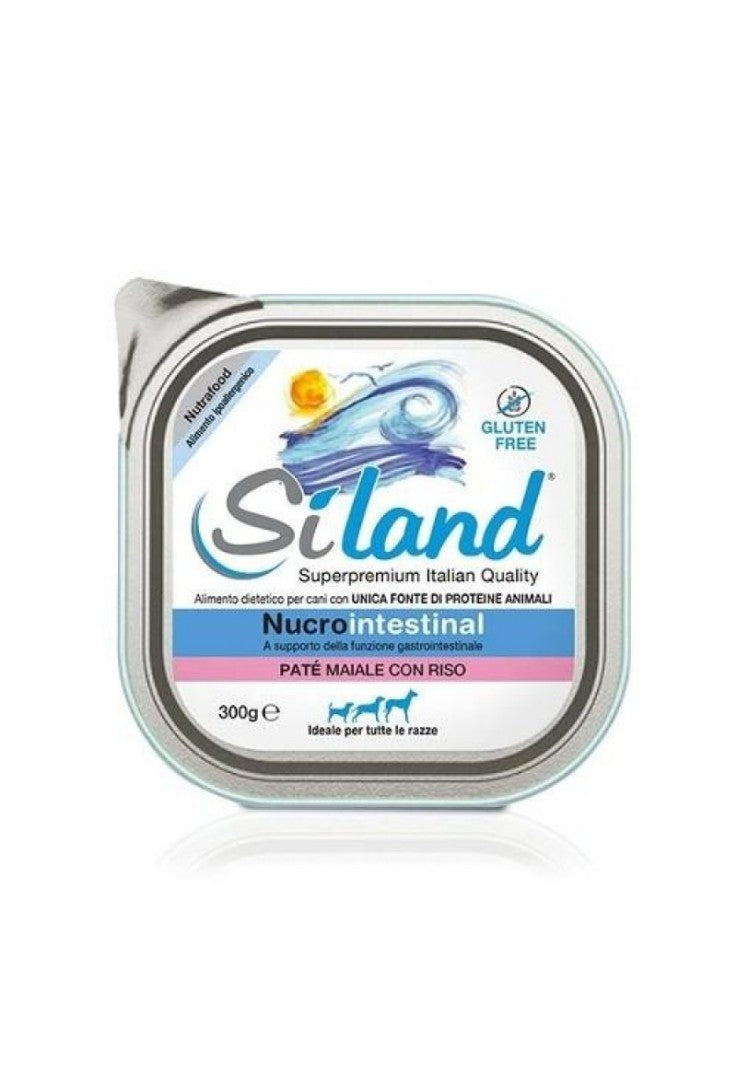Siland Nucrointestinal Alimento di salmone e riso per il cane 300 g