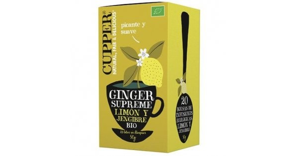 Infuso biologico con limone e zenzero cupper 20 filtri