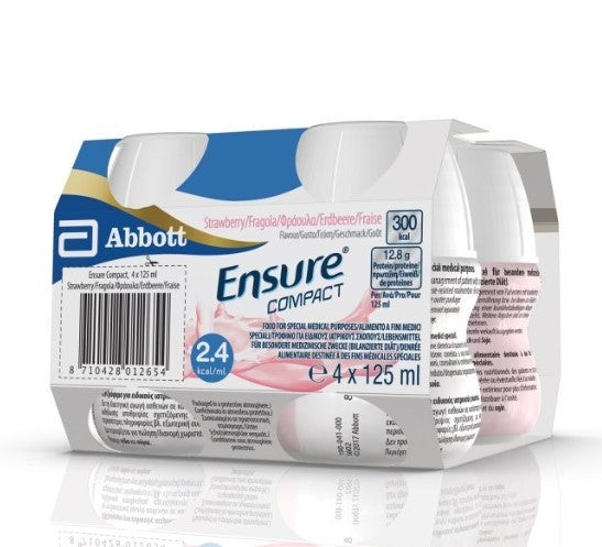 Ensure Compact Fragola 4 Bottiglie 125 Ml