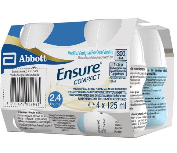 Ensure Compact Vaniglia 4 Bottiglie 125 Ml