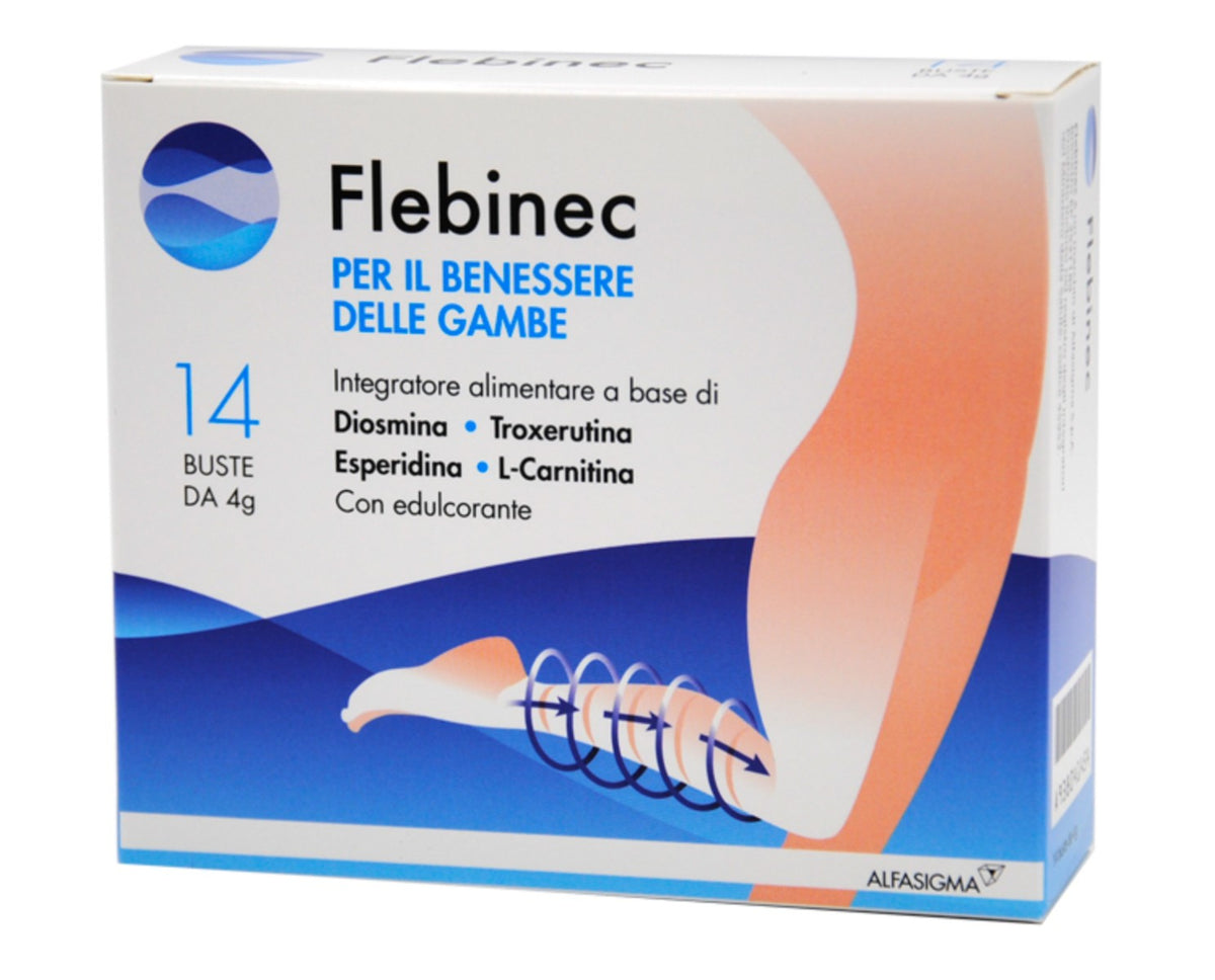 Flebinec integratore per gambe gonfie 14 buste