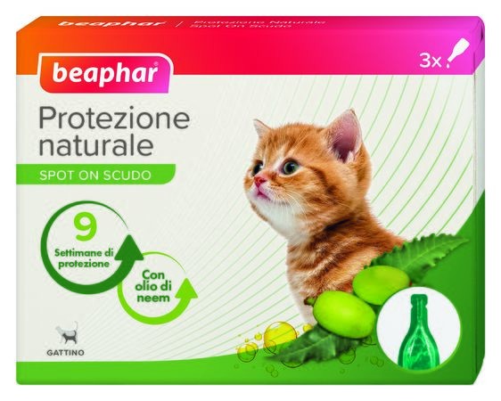 Beaphar Protezione nat spot on gattino 3 pipette da 0,4 ml