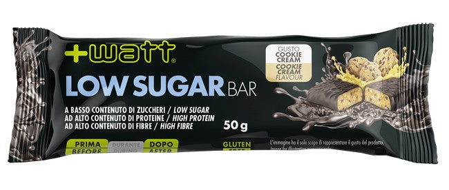 + Watt Low Sugar Bar Cookie Cream barretta 50 G