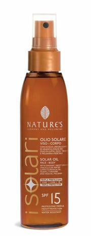 Bios Line Nature's I Solari Olio Solare Viso Corpo Spf 15 150 Ml