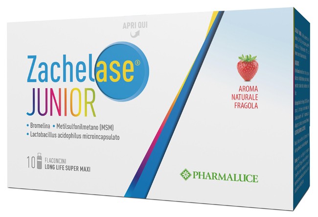 Pharmaluce Zachelase Junior integratore 10 Flaconcini Da 10 Ml