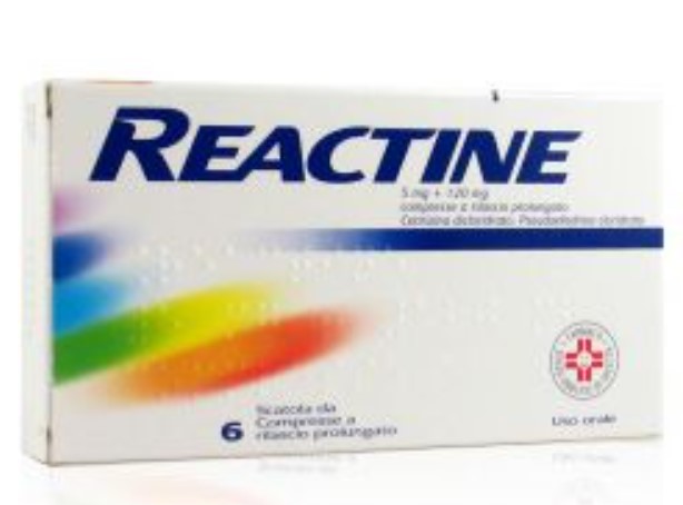 Reactine 6 Compresse per le Riniti Allergiche 5mg+120mg