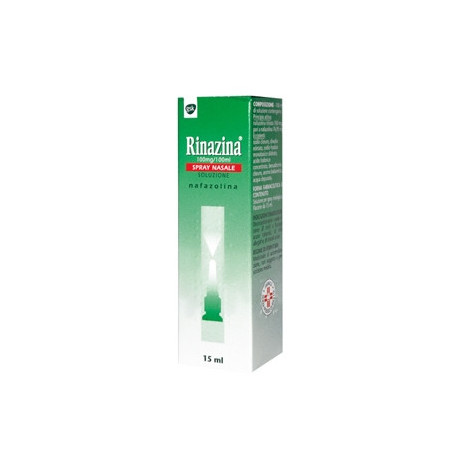 Rinazina Spray Nasale farmaco per il raffreddore 15 ml 0,1%